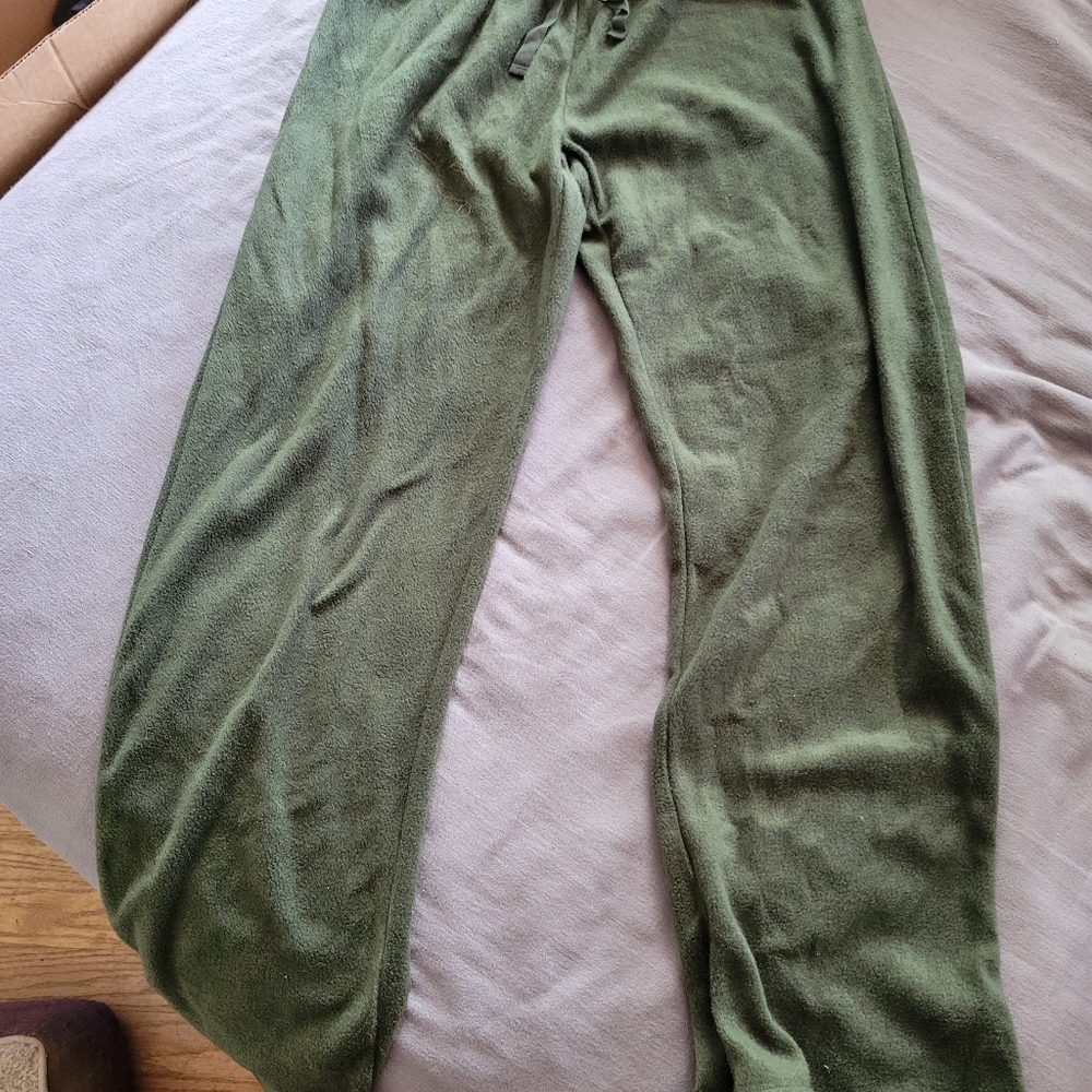 Navy green soft sweatpants